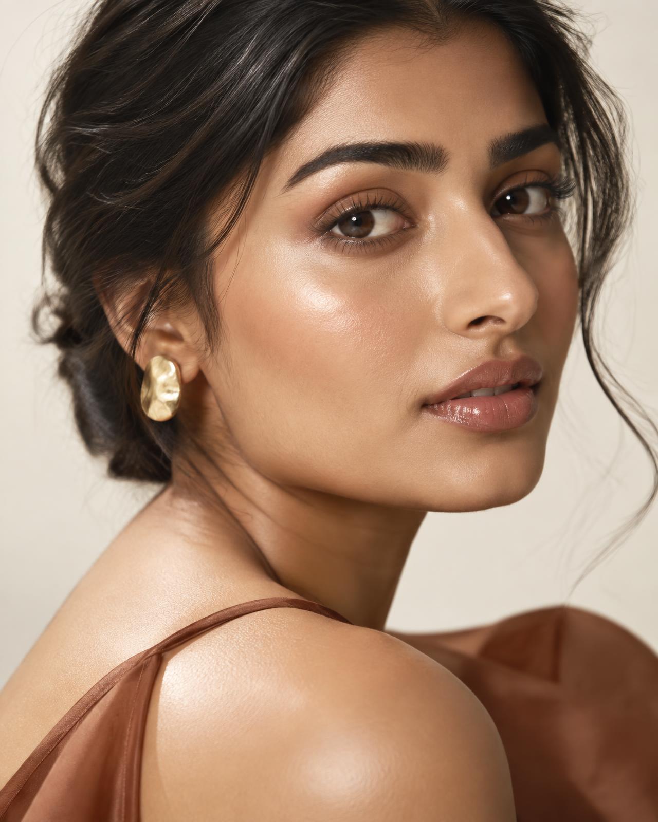 Sculpted brows and luminous skin by Dimpal Beauty Studio